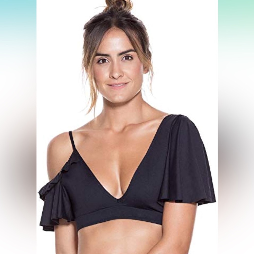 OndadeMar - NWT black bathing suit top. M.